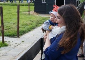 Watching the animals at Zaanse Schans